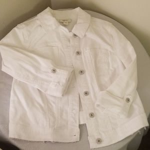 White denim jacket